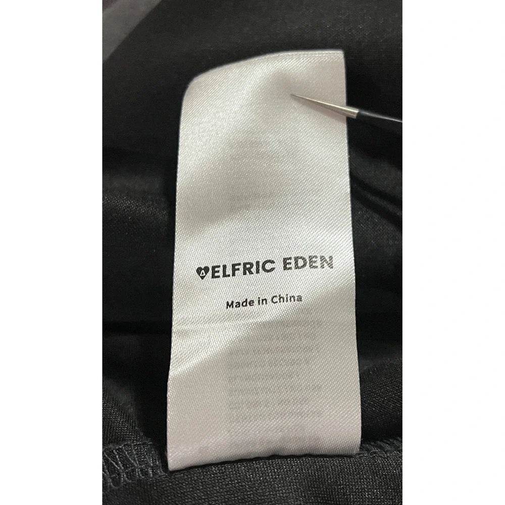Aelfric Eden 74 Graphic Suede Sweatshirt Charcoal Grey Streetwear Mens Medium